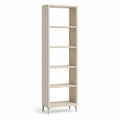 Libreria a 5 ripiani in MDF rettangolare beige 60 x 35 x 200 cm